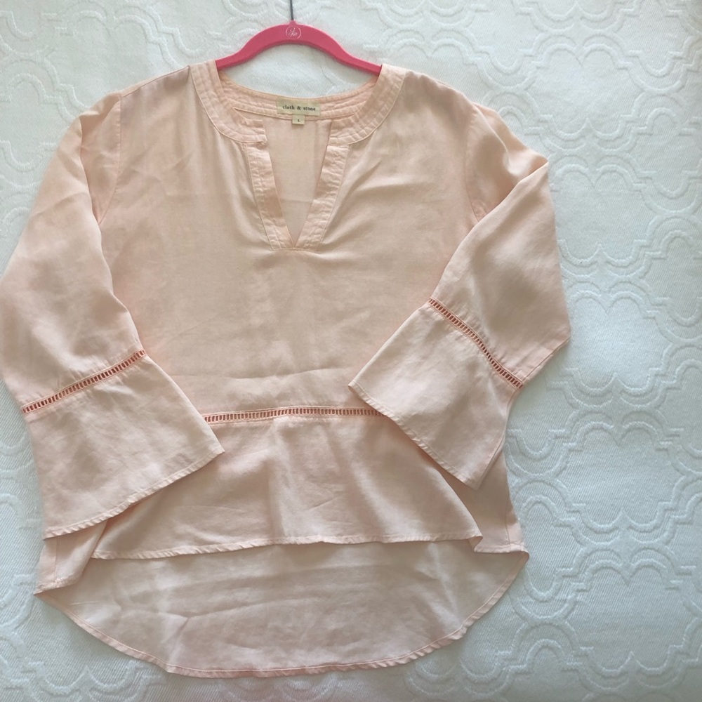 CLOTH & STONE Light Pink Top